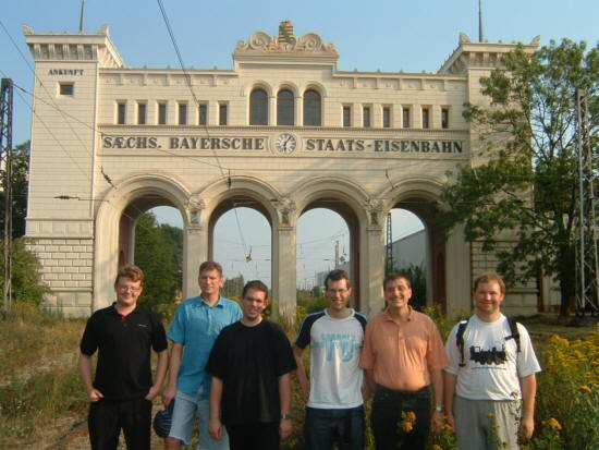 Erstes BahnInfo-Gesamtteam-Treffen am 2. August 2002 in Leipzig